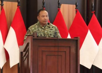 Dandim 1310 Bitung memaparkan Program Indonesia Asri dan Kesiapan MA Yon TP Makawidey Pada Rapim Tingkat Kodam XIII/Merdeka