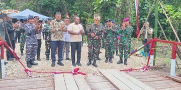 Jembatan Penghubung Anus–Podena Diresmikan, Permudah Aktivitas Warga Distrik Bonggo