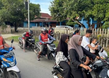 Patroli Sat Samapta Polres Sarmi Amankan Sholat Tarawih dan Situasi Kamtibmas di Kota Sarmi