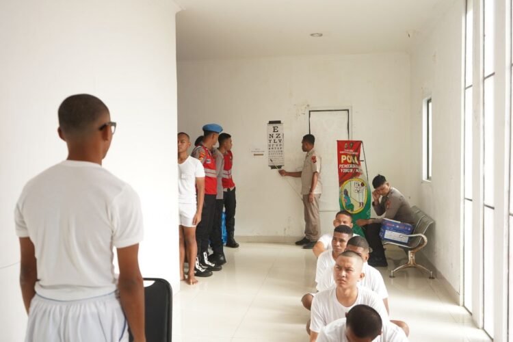 Polda Papua Barat Gelar Rikes, 57 Catar Akpol Ikuti Pemeriksaan Kesehatan