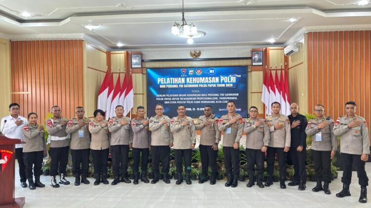 Perkuat Kemampuan Komunikasi Publik, Satbrimob Polda Papua Buka Pelatihan Kehumasan Polri 2026