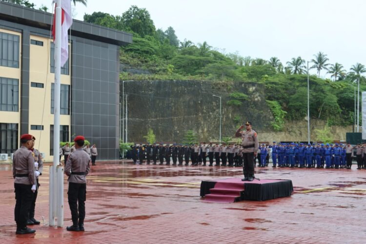 Polda Papua Gelar Upacara Hari Kesadaran Nasional di Mapolda Baru Koya Koso 