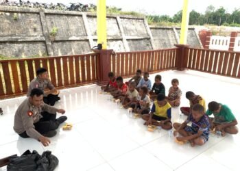 Polres Boven Digoel Gelar Ruang Edukasi Bagi Anak Putus Sekolah, Tingkatkan Literasi Dan Pola Hidup Sehat 