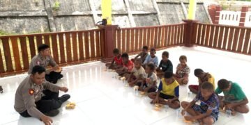 Polres Boven Digoel Gelar Ruang Edukasi Bagi Anak Putus Sekolah, Tingkatkan Literasi Dan Pola Hidup Sehat 