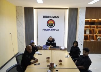 Perkuat Komunikasi Publik, Bid Humas Polda Papua Ikuti Sosialisasi Peran Strategis TV Polri Dan Majalah TB News 