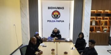 Perkuat Komunikasi Publik, Bid Humas Polda Papua Ikuti Sosialisasi Peran Strategis TV Polri Dan Majalah TB News 