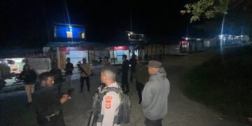 Patroli Malam Humanis, Polres Tolikara Perkuat Harkamtibmas di Kota Karubaga 