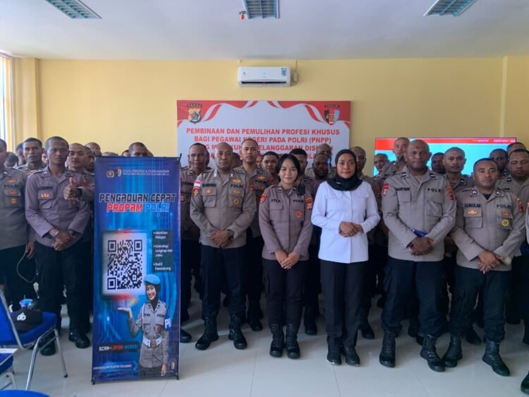 Bid Propam Polda Papua Laksanakan Pembinaan dan Pemulihan Profesi Khusus Bagi PNPP Hari Ke-3