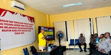 Hari Ke-4 Pelaksanaan PNPP, Polda Papua Perkuat Pembinaan Mental dan Disiplin Personel