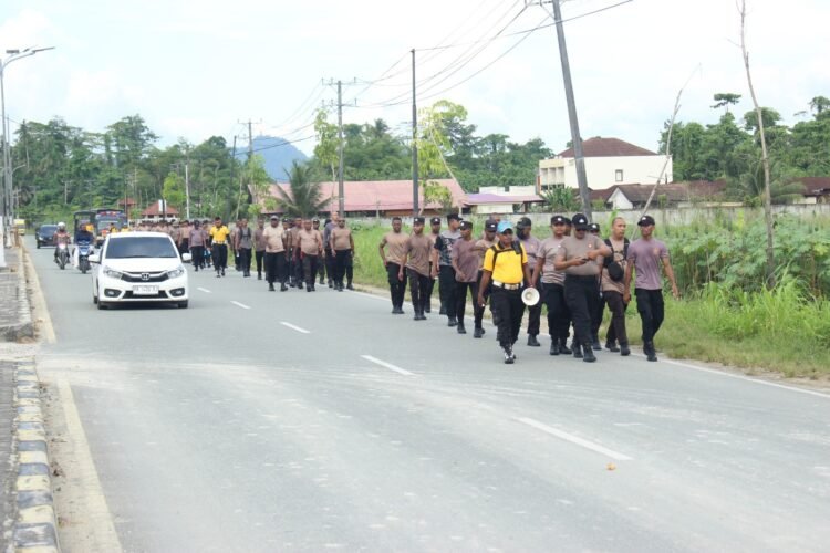 Patroli dan Pengecekan Personel, Polres Mamberamo Tengah Pastikan Situasi Kamtibmas Tetap Kondusif